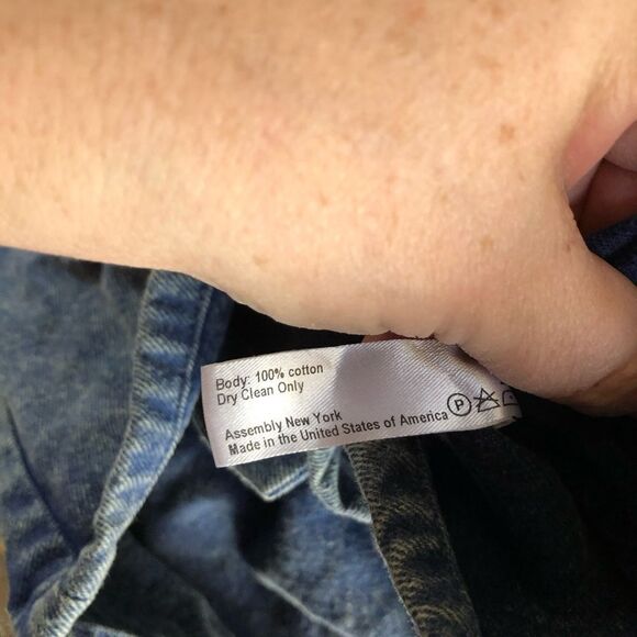 NWT ASSEMBLY New York Stonewashed Denim Mini Skirt Size XS - Picture 12 of 12